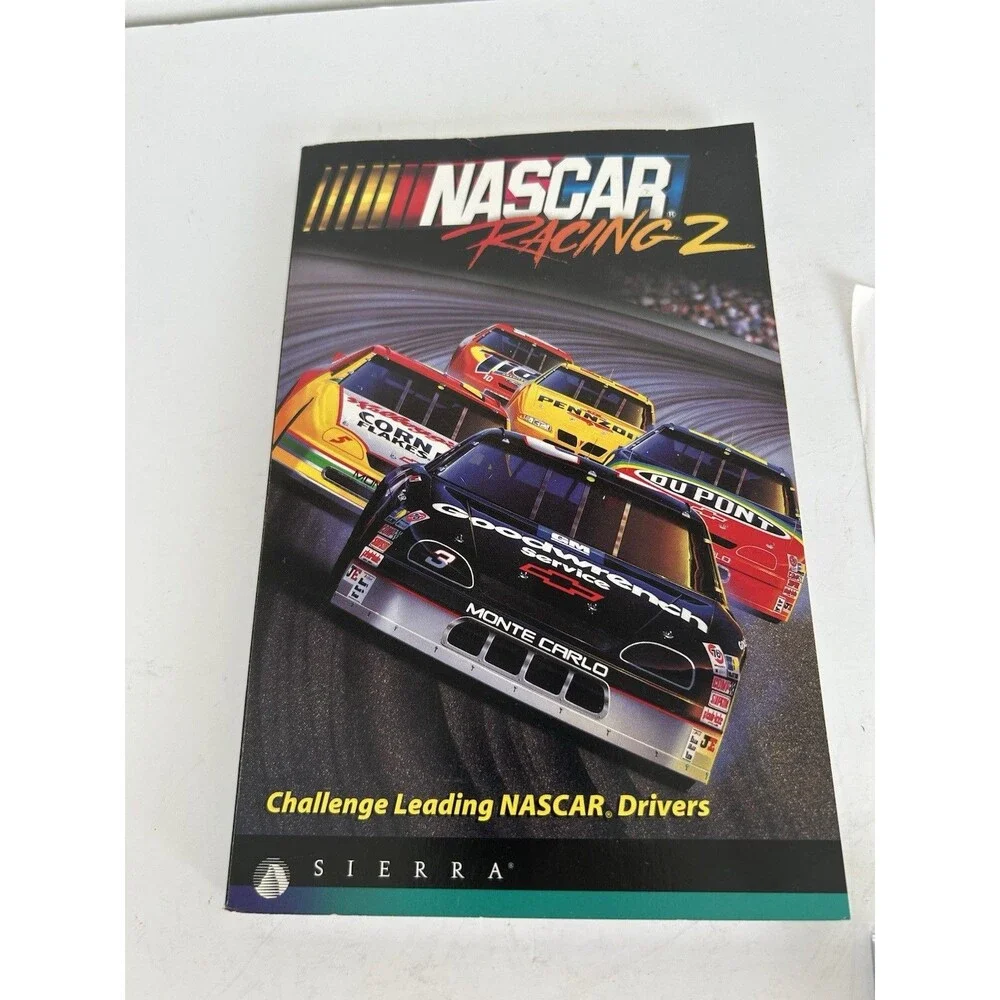 NASCAR Racing 2 PC CD-ROM 1996 Sierra Papyrus Complete Manual Windows